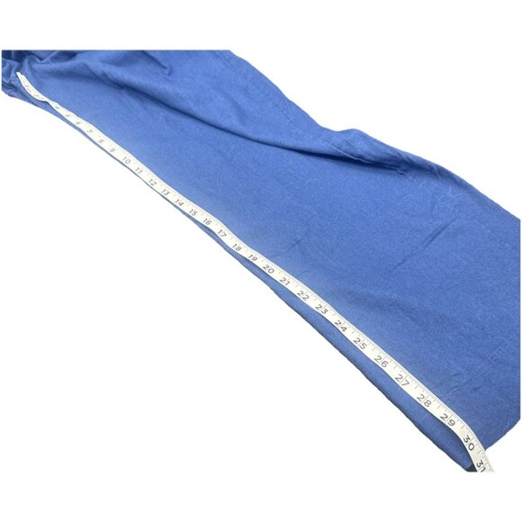 Abercrombie Fitch Women’s Curve Love Dark Blue Linen Blend Wide Leg Pants Size M - Picture 14 of 15